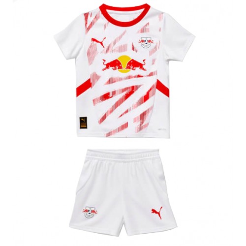 Fotbalové Dres RB Leipzig Dětské Domácí 2024-25 Krátký Rukáv (+ trenýrky)